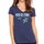Vein of Stars V-neck Tee: Navy - View 1